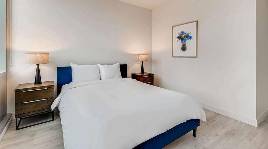 Aparthotel Sentral Michigan Avenue Chicago Camera foto A bedroom at the hotel