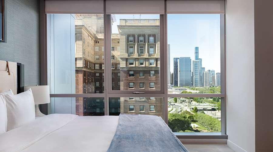 Aparthotel Sentral Michigan Avenue Chicago Camera foto View from a bedroom
