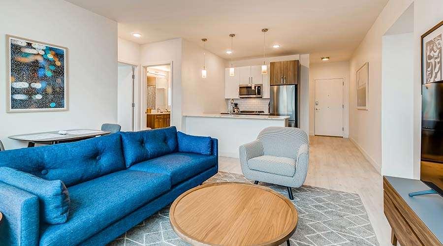 Aparthotel Sentral Michigan Avenue Chicago Camera foto Interior of a typical apartment
