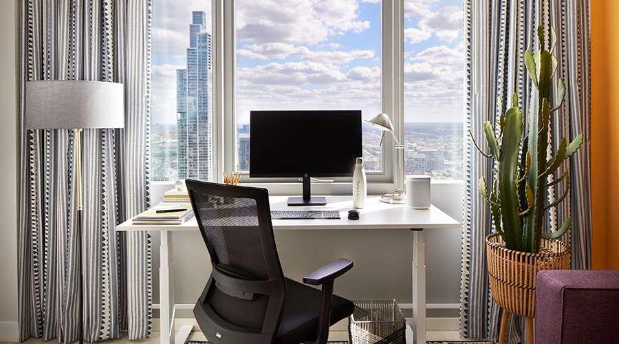 Aparthotel Sentral Michigan Avenue Chicago Camera foto A home office