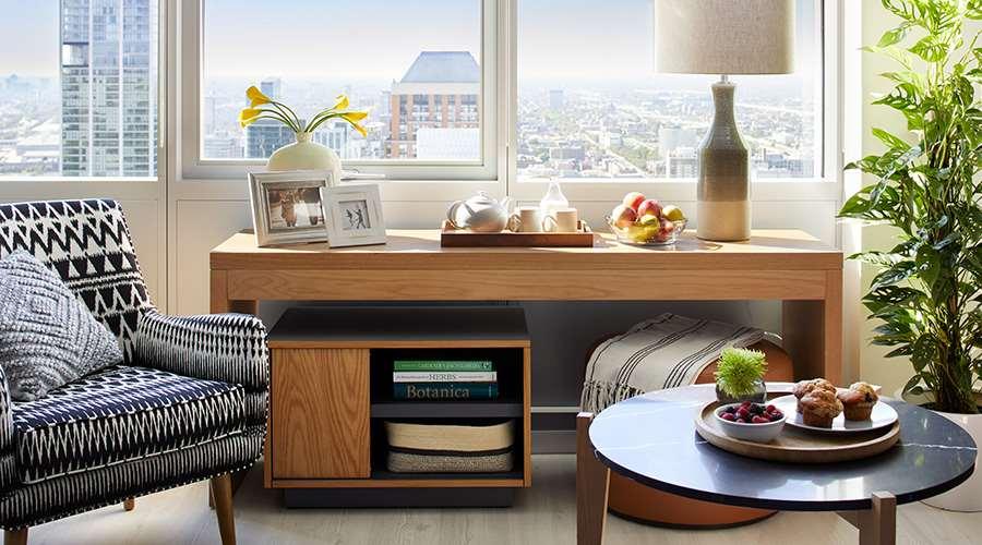 Aparthotel Sentral Michigan Avenue Chicago Camera foto A console table