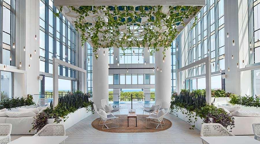 Aparthotel Sentral Michigan Avenue Chicago Interno foto The lobby of the building